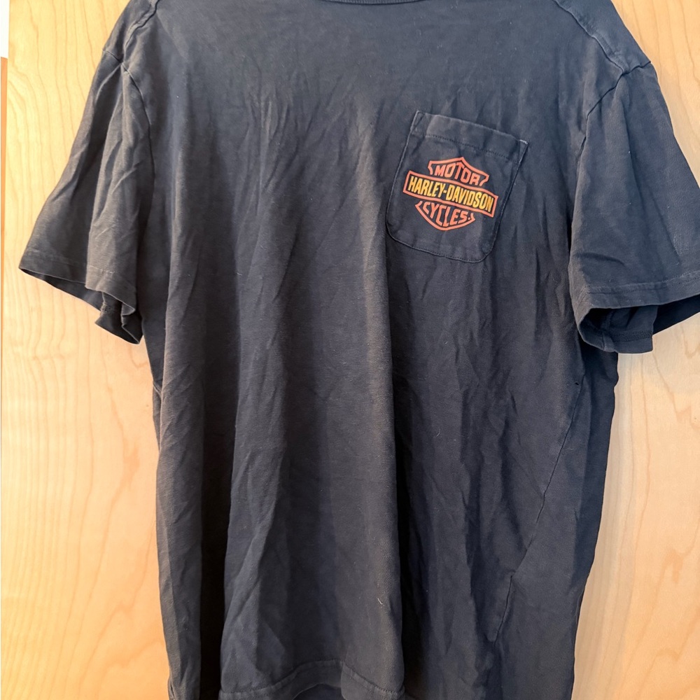 Harley-Davidson Black Tee with Orange Logo